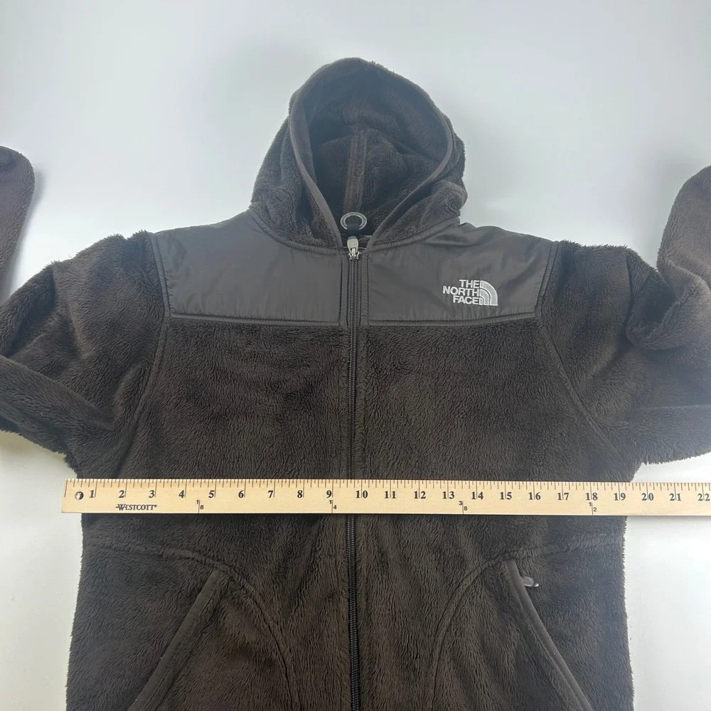 The North Face WMNS N Sherpa Teddy Fleece Hoodie Chocolate Brown Full Zip Jacket